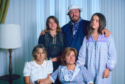 Adua Pavarotti with family