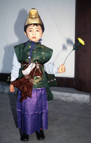 Buddhist Matsuri festival, child