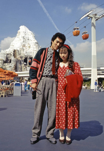 Japanese tourists at Disneyland