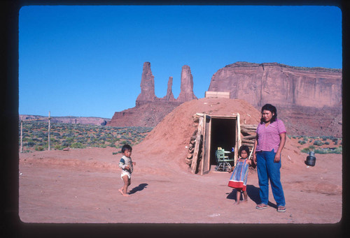 Navajo hogan (mud hut)