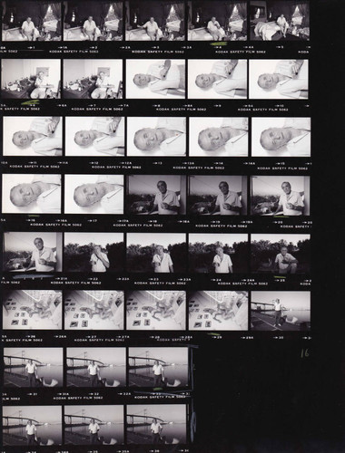 Charles Bukowski contact print