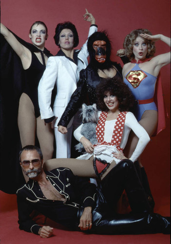 Kimberlee Carlson as Dracula, Jennifer Stace as John Travolta, Gorilla (Jolli Neal), Patti Nelson as Superman, Becky Jordan as Dorothy, Boyd Copton