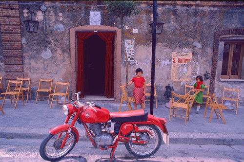 Red motorcycle