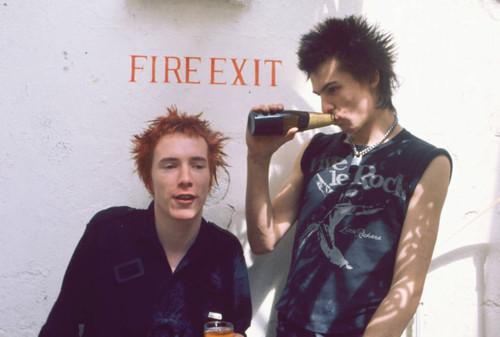 Johnny Rotten and Sid Vicious