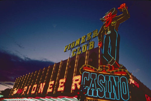 Pioneer casino, neon cowboy