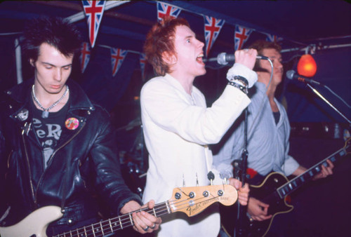 Sex Pistols performing on the Queen Elizabeth