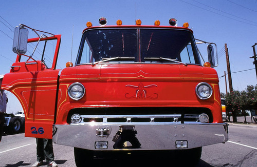 Old red truck