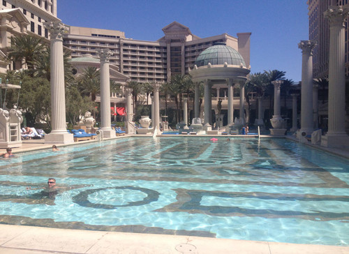 Caesars palace swimming pool