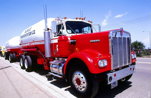 Kenworth red truck