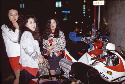 Teens with motorcycle