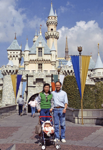 Japanese tourists at Disneyland