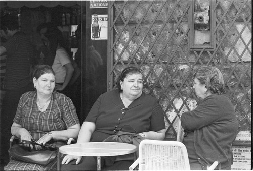 Ladies sitting at cafe
