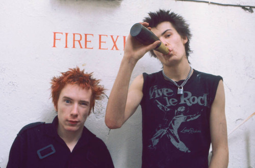 Johnny Rotten and Sid Vicious