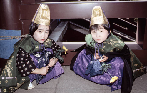 Buddhist Matsuri festival, children