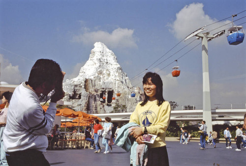 Japanese tourists at Disneyland