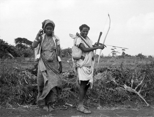 Afrivan couple in traditional costume