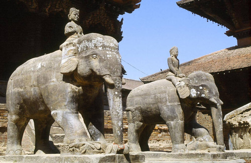 Elephant statues