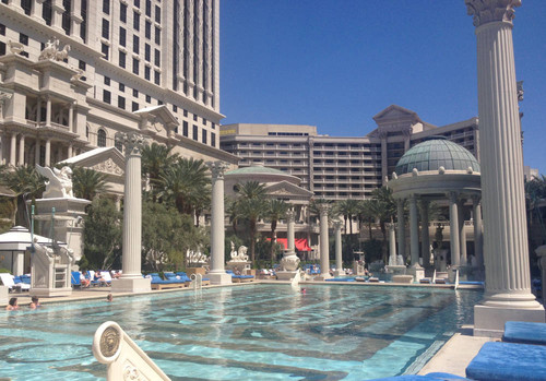 Caesars palace swimming pool