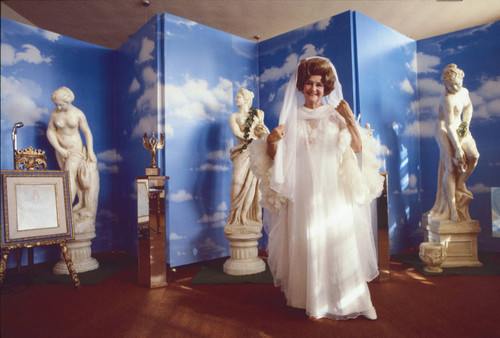 Ruth Norman dressed as Uriel