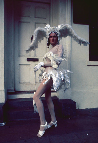 Drag queen with wings