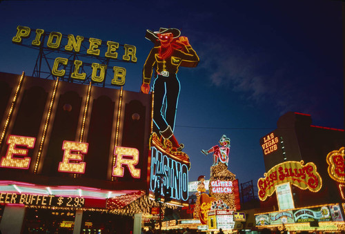 Pioneer casino, neon cowboy