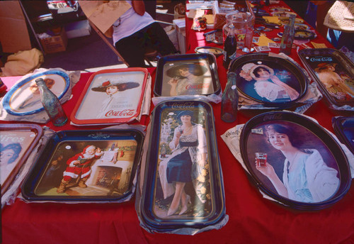 Coca-Cola memorabilia trays