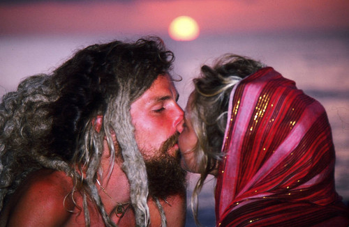 Blonde rasta couple