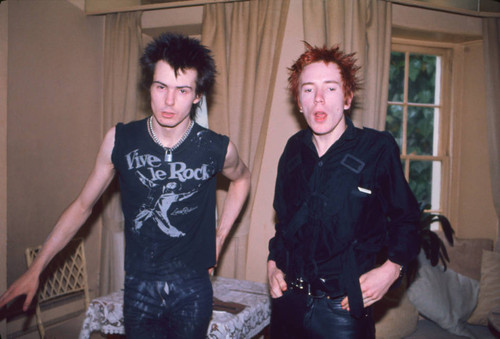 Johnny Rotten and Sid Vicious