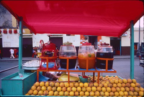 Fruit juices cart