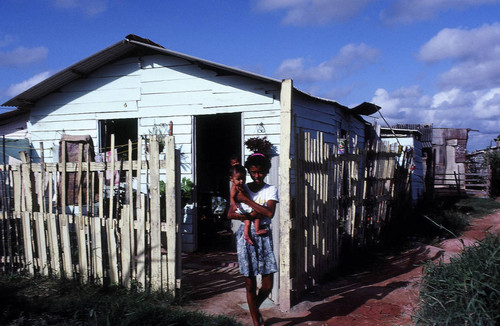 Favela shack exterior