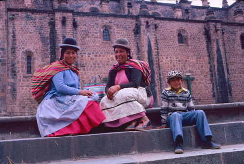 Indian women and boy