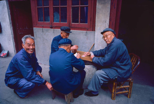 Men playing cards