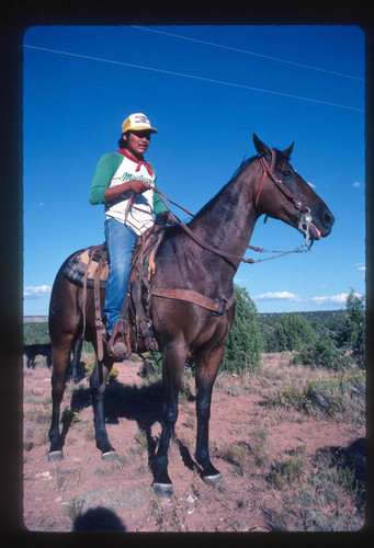 Man on horse