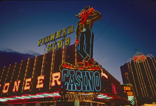 Pioneer casino, neon cowboy