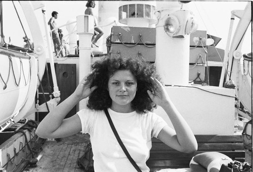 Elisa on ferry boat