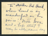 Adeline Peirce card to Schumann-Heink