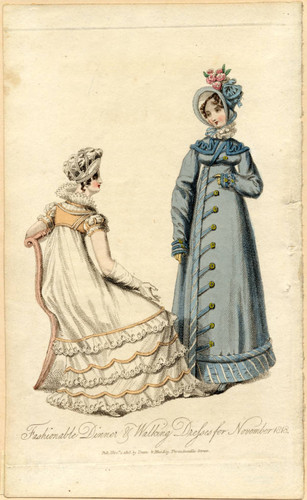 Dinner and walking dresses, Winter 1818