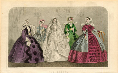 Bridal fashions, 1860