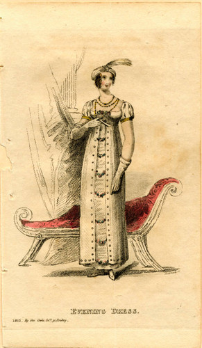 Evening dress, Autumn 1812