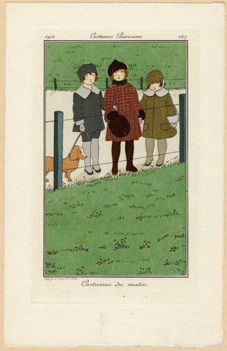 Three French children, 1914