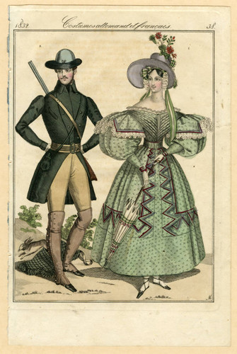 German gentleman and French lady, 1832