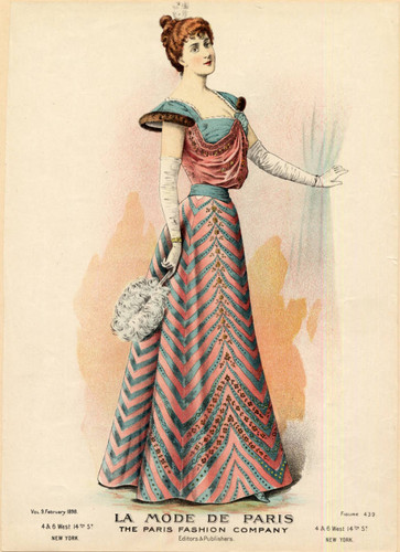 American ball gown, Winter 1898