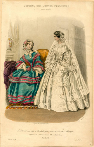 Bridal fashions, Spring 1855