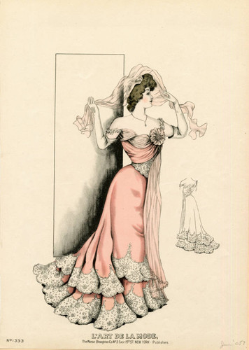 American evening gown, Winter 1905