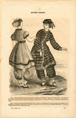 Bathing dresses, 1867