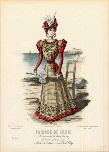 American seaside attire, 1897