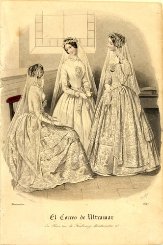 Bridal fashions, Winter 1847