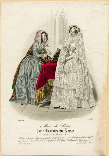 Bridal fashions, Spring 1845