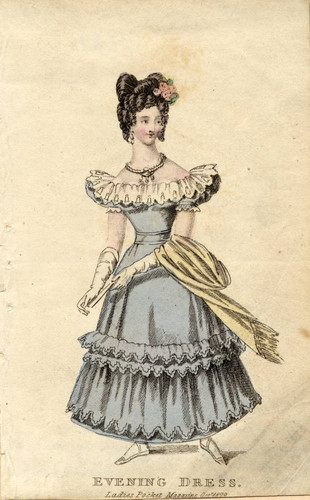 Evening dress, Autumn 1829