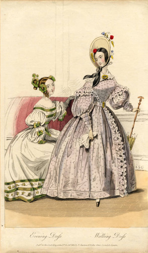 Evening and walking dresses, Autumn 1836